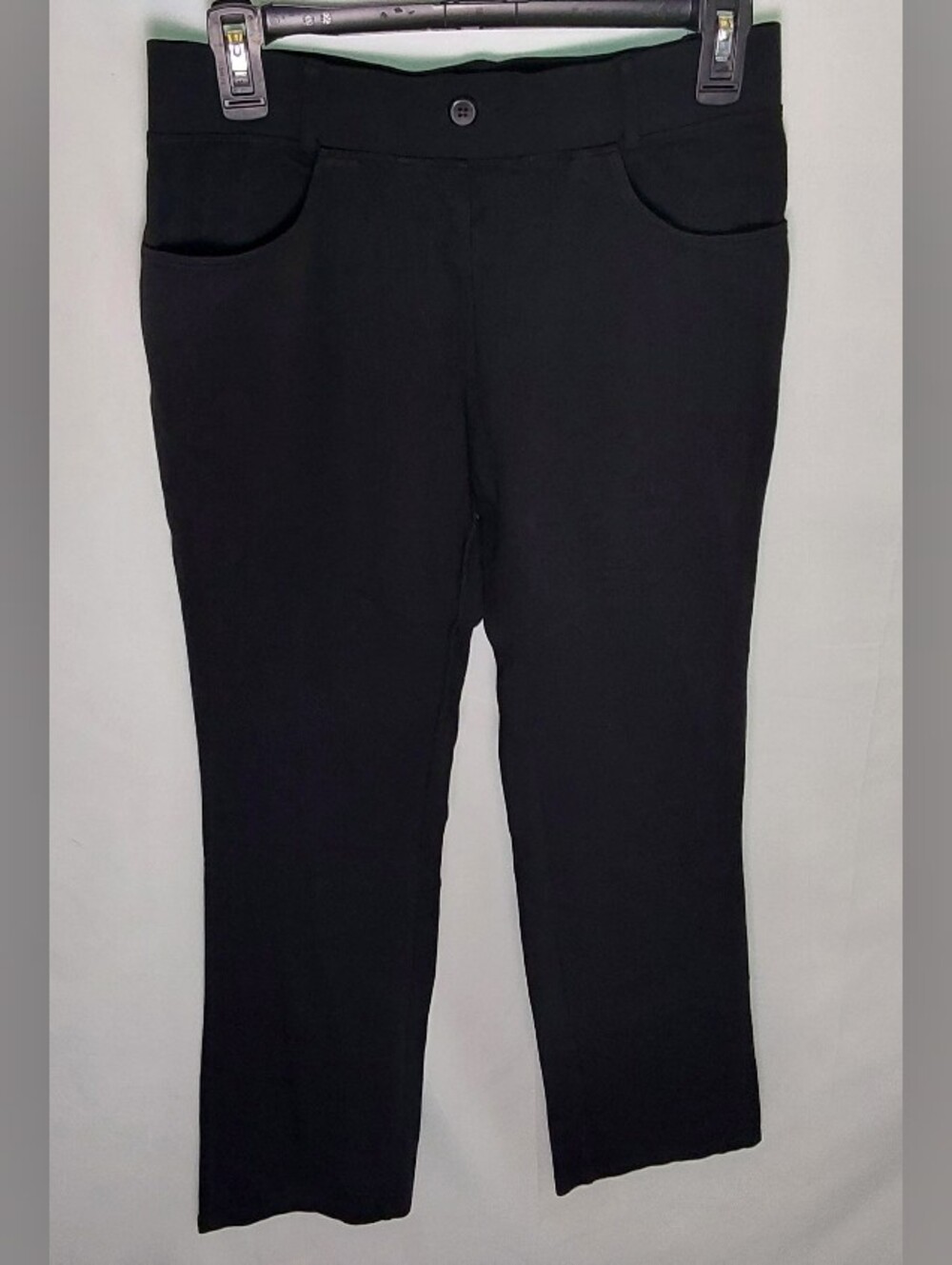 Women's Straight-Leg Ponte Pants in Black